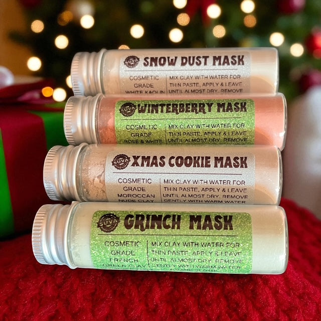 Holiday Clay Face Mask Set