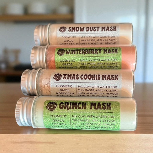 Holiday Clay Face Mask Set