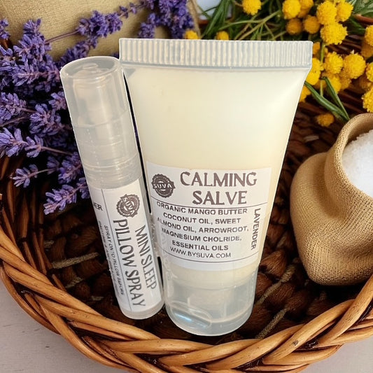 Lavender Calm Salve & Mini Pillow Spray Gift Set